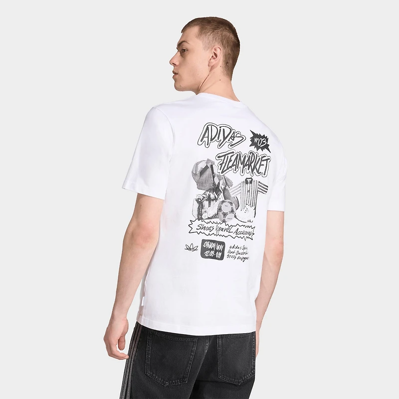Men's adidas Originals Trefoil Series Flea Market Loose T-Shirt