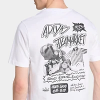 Men's adidas Originals Trefoil Series Flea Market Loose T-Shirt