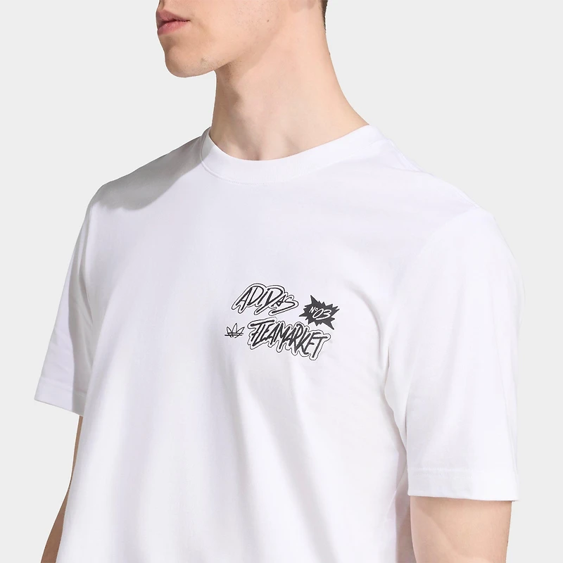 Men's adidas Originals Trefoil Series Flea Market Loose T-Shirt