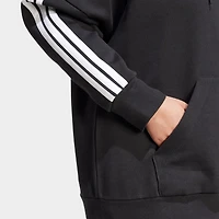 Women's adidas Essentials 3-Stripes Fleece Full-Zip Hoodie (Plus Size)