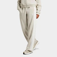 Women's adidas Essentials 3-Stripes Fleece Open Hem Pants