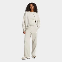 Women's adidas Essentials 3-Stripes Fleece Open Hem Pants