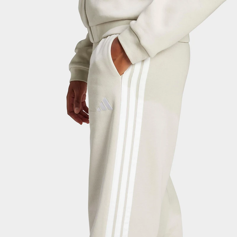 Women's adidas Essentials 3-Stripes Fleece Open Hem Pants