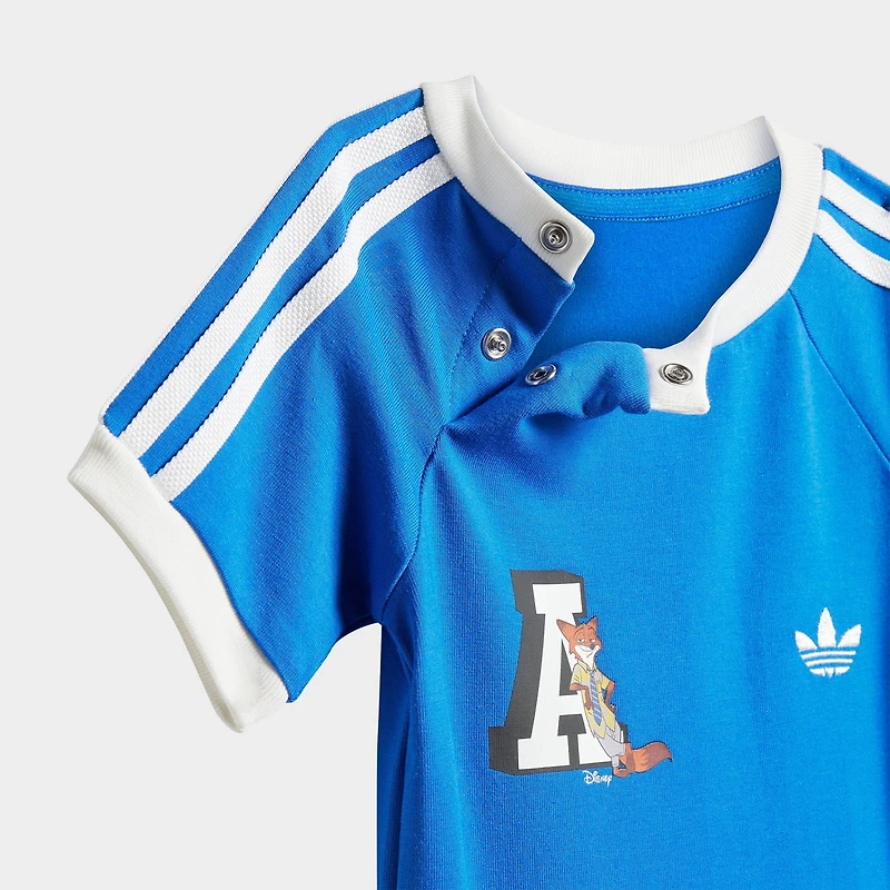 Infant adidas Originals x Disney Zootopia 3-Stripes Bodysuit