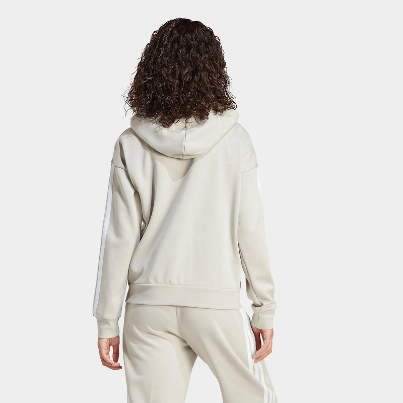 Women's adidas Essentials 3-Stripes Fleece Full-Zip Hoodie