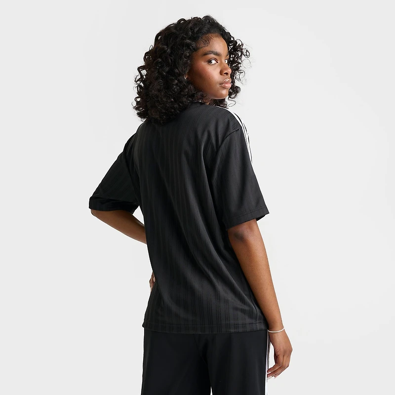 Women's adidas Originals 3 Stripes Oversized Soccer Jersey T-Shirt