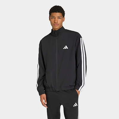 Men's adidas 3-Stripes Woven Full-Zip Track Top