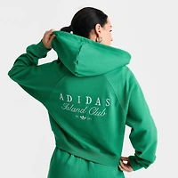 Women's adidas Originals Island Cropped Full-ZIp Hoodie