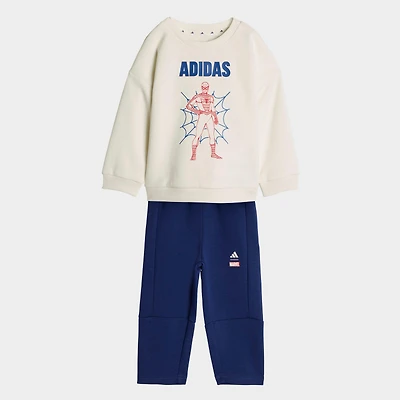 Infant and Toddler adidas x Spider-Man Crewneck Sweatshirt Jogger Pants Set