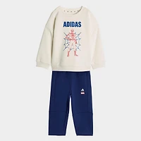 Infant and Toddler adidas x Spider-Man Crewneck Sweatshirt Jogger Pants Set
