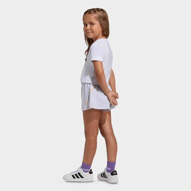 Toddler and Little Girls' adidas x Disney Minnie Mouse T-Shirt Shorts Set