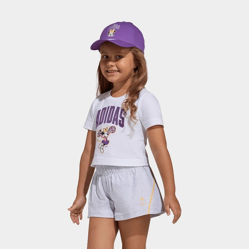 Toddler and Little Girls' adidas x Disney Minnie Mouse T-Shirt Shorts Set