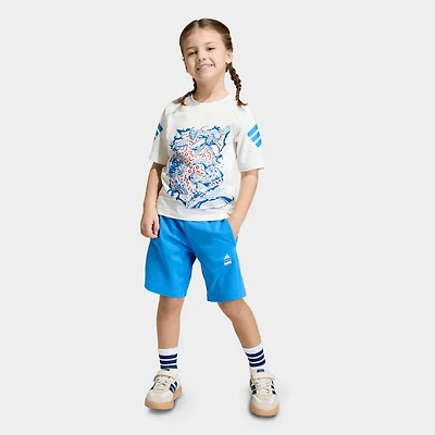 Toddler and Little Kids' adidas x Marvel Avengers T-Shirt Shorts Set