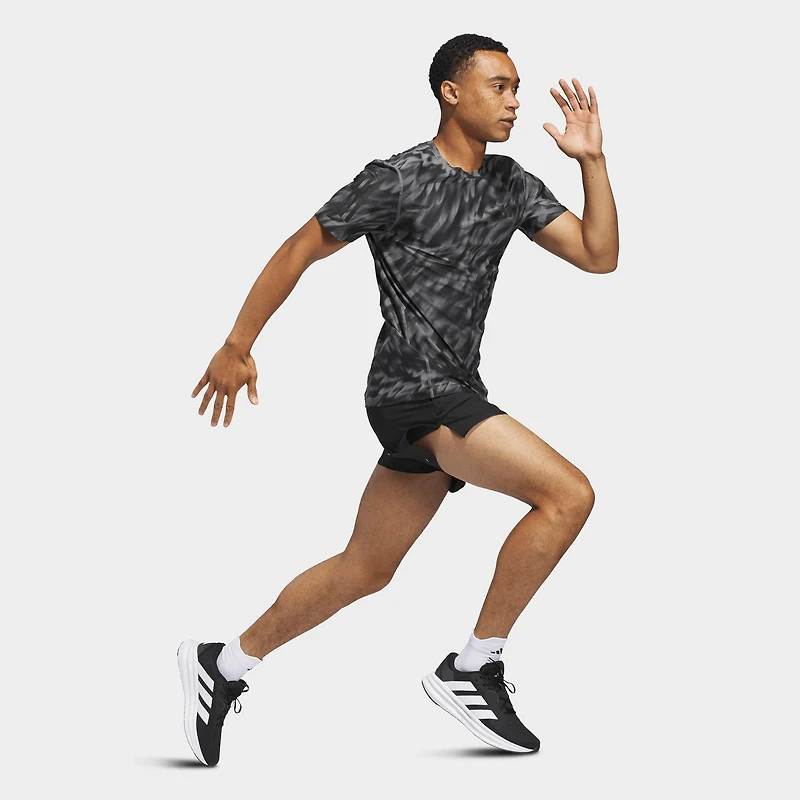 Men's adidas Own The Run Allover Print T-Shirt