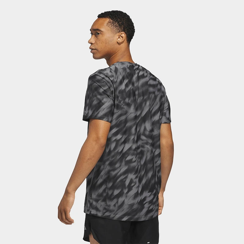 Men's adidas Own The Run Allover Print T-Shirt