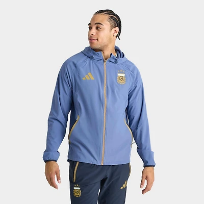 Men's adidas Argentina Tiro Travel Full-Zip Windbreaker Jacket