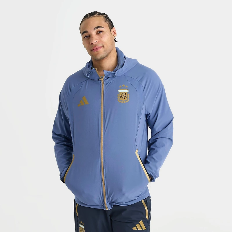 Men's adidas Argentina Tiro Travel Full-Zip Windbreaker Jacket