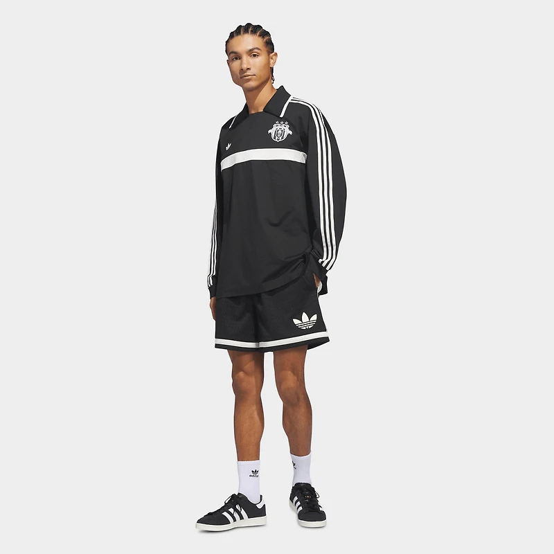 Men's adidas Originals Basketball Courtside Long-Sleeve Polo Shirt