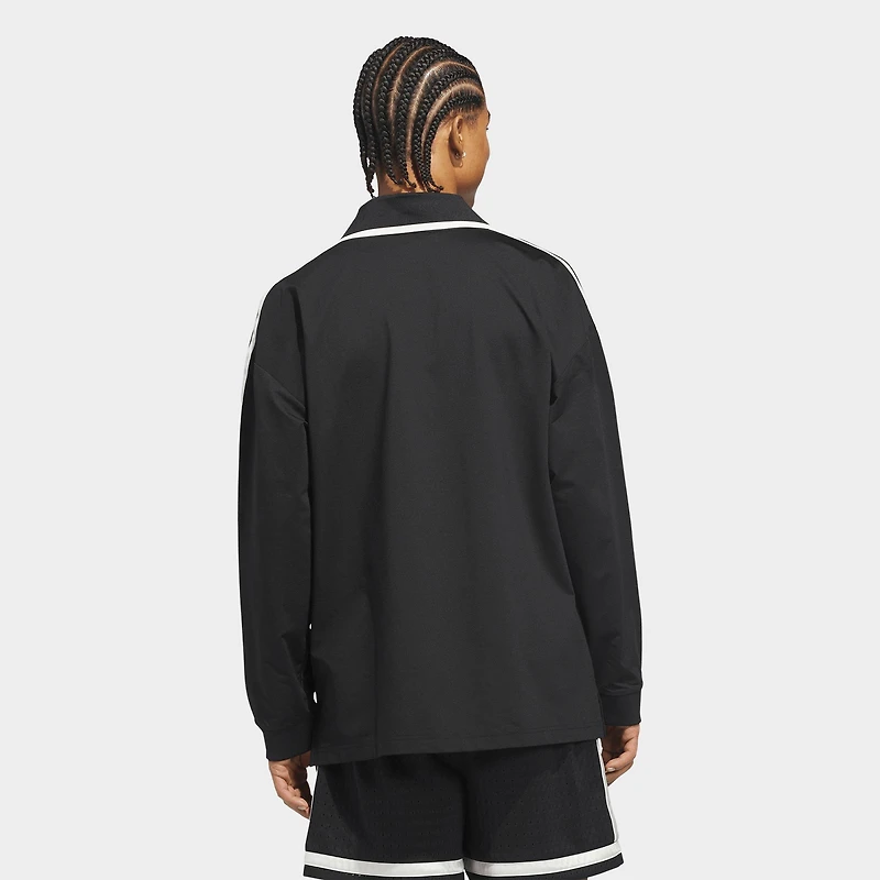 Men's adidas Originals Basketball Courtside Long-Sleeve Polo Shirt