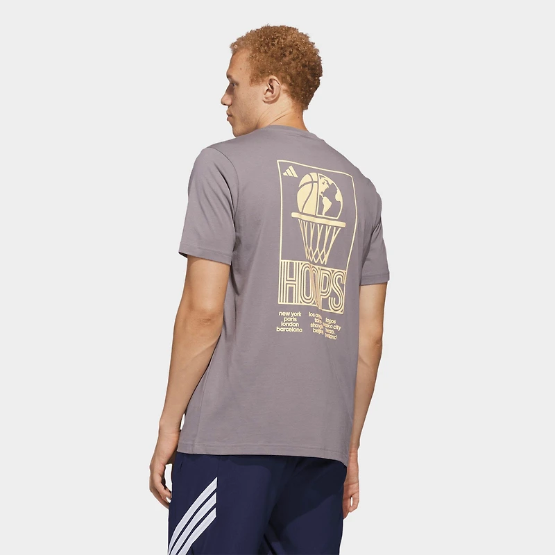 Men's adidas World Wide Hoops Graphic T-Shirt