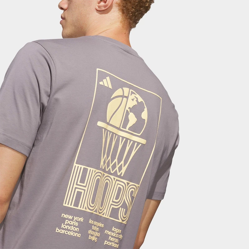 Men's adidas World Wide Hoops Graphic T-Shirt