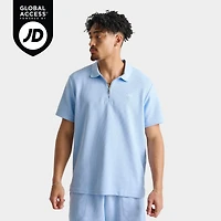 Men's adidas Originals Trefoil Essentials Waffle Zip Polo Shirt