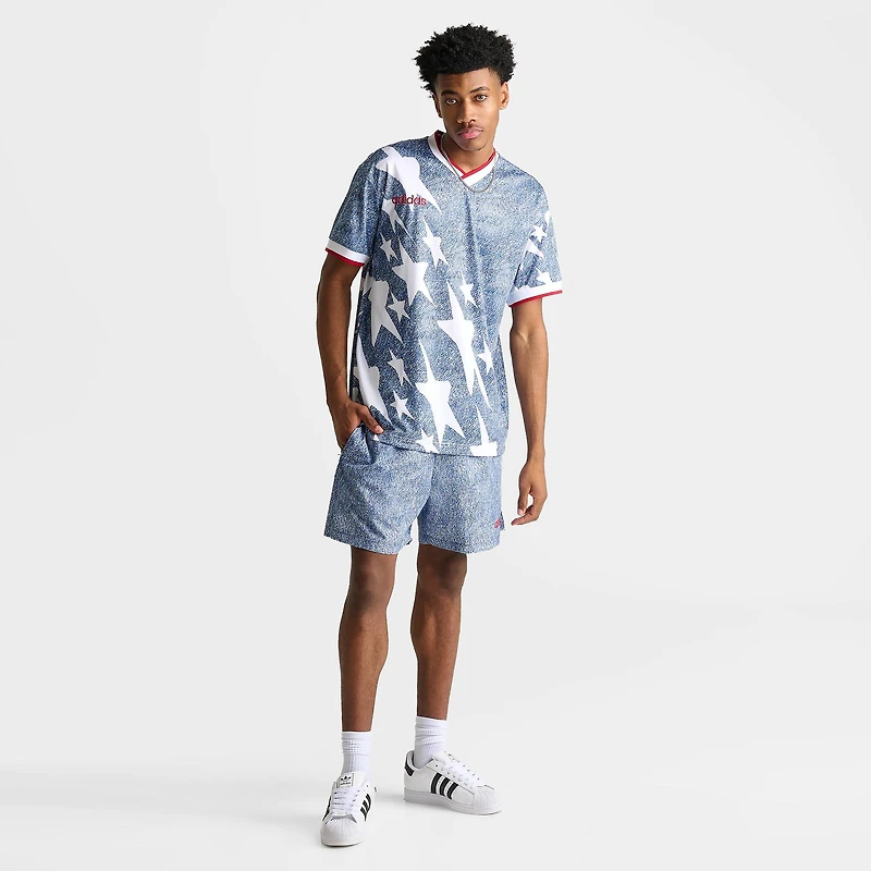 Men's adidas Denim Graphic Soccer Jersey