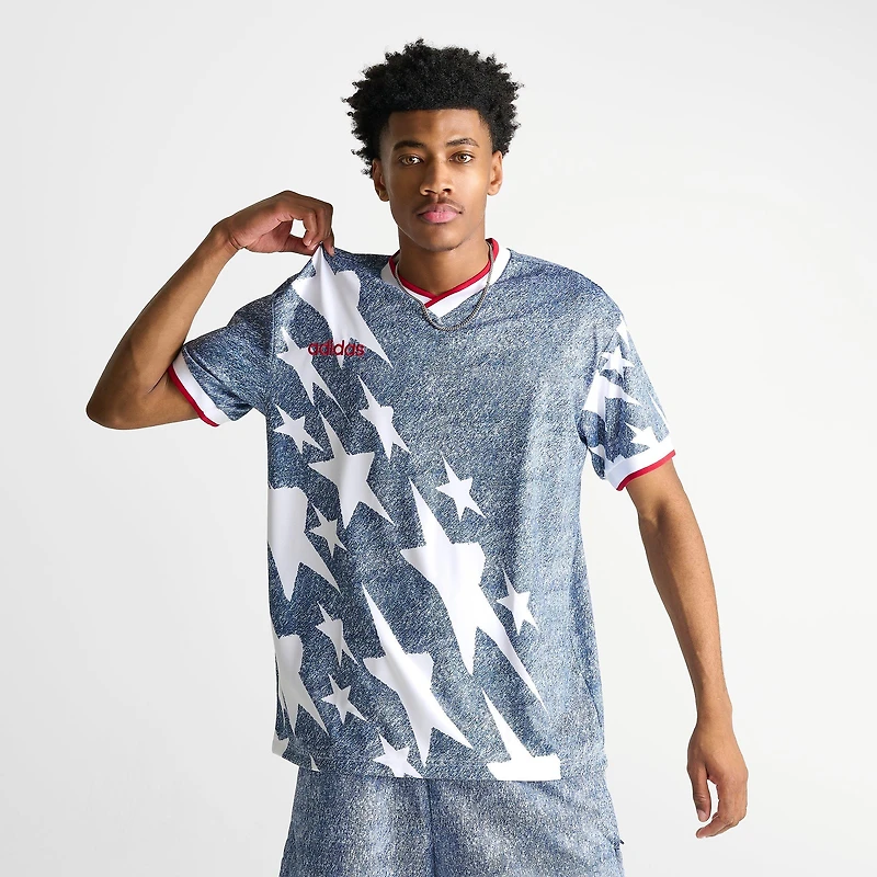 Men's adidas Denim Graphic Soccer Jersey