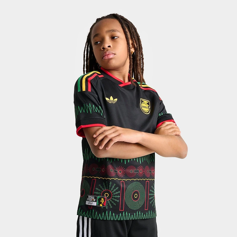 Big Kids' adidas x Bob Marley Jamaica 26 Away Replica Soccer Jersey