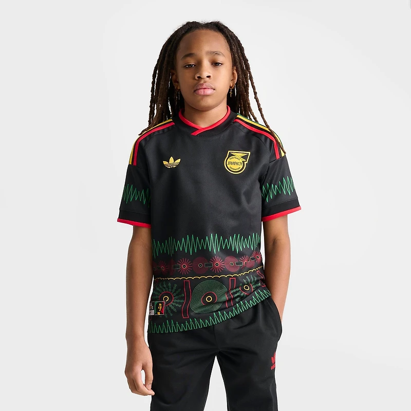 Big Kids' adidas x Bob Marley Jamaica 26 Away Replica Soccer Jersey