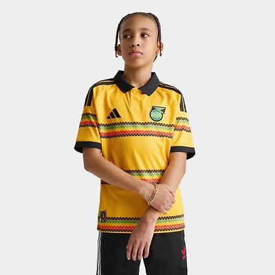 Big Kids' adidas x Bob Marley Jamaica 26 Home Replica Soccer Jersey