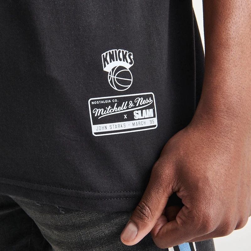 Men's Mitchell & Ness Slam Magazine John Starks Cover Graphic T-Shirt