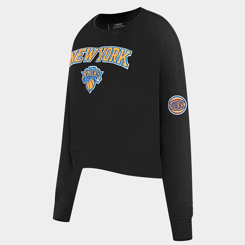 Women's Pro Standard New York Knicks NBA Classic Fleece Crewneck Sweatshirt