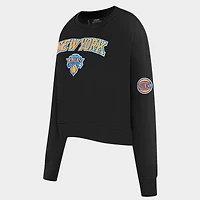 Women's Pro Standard New York Knicks NBA Classic Fleece Crewneck Sweatshirt