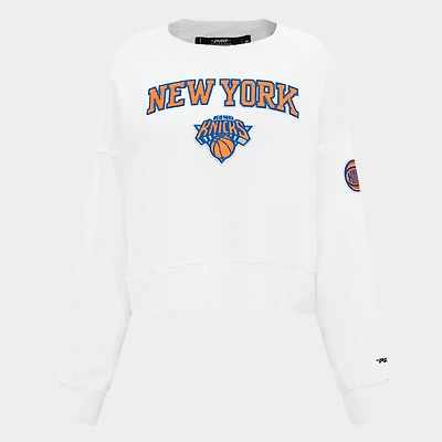 Women's Pro Standard New York Knicks NBA Classic Fleece Crewneck Sweatshirt