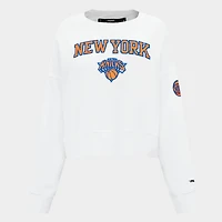 Women's Pro Standard New York Knicks NBA Classic Fleece Crewneck Sweatshirt