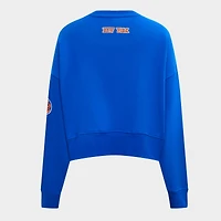 Women's Pro Standard New York Knicks NBA Classic Fleece Crewneck Sweatshirt