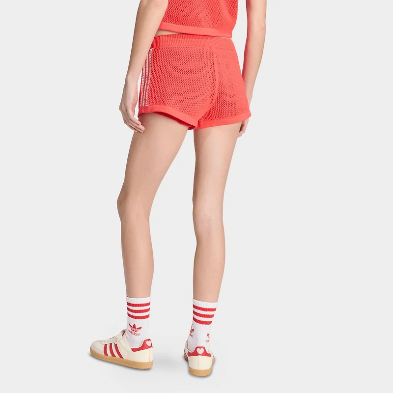 Women's adidas Originals Knitted Crochet Shorts