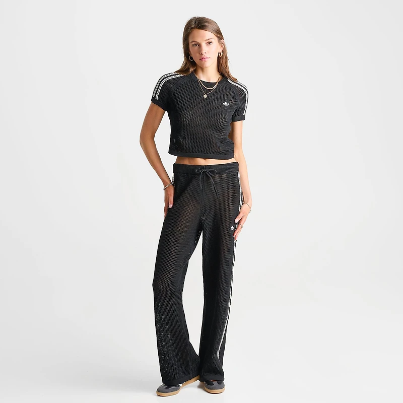 Women's adidas Originals Knitted Crochet Firebird Track Pants