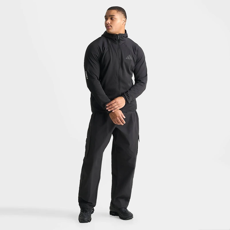 Men's adidas TERREX Xperior Climawarm+ Ventknit Fleece Full-Zip Hooded Jacket