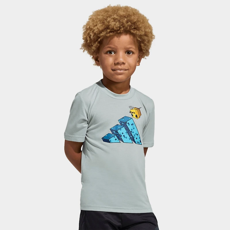 Toddler and Little Kids' adidas x Minecraft Training T-Shirt Shorts Set