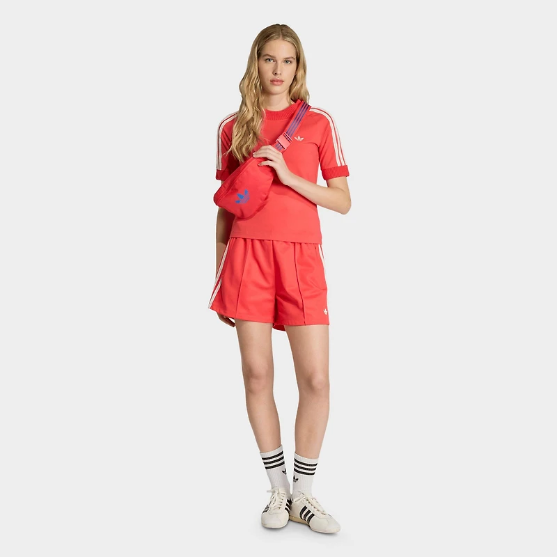 Women's adidas Originals Cali Knitted Crochet Details T-Shirt 