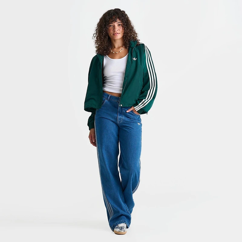 Women's adidas Originals adicolor 3-Stripes Woven Windbreaker Jacket