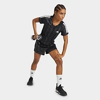 Women's adidas Hyperglam 3-Stripes Emboss Woven Shorts