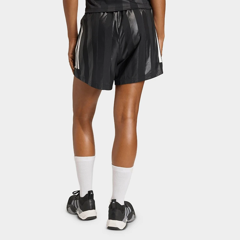 Women's adidas Hyperglam 3-Stripes Emboss Woven Shorts