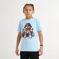 Big Kids' Streetz Iz Watchin Hustle Bear T-Shirt