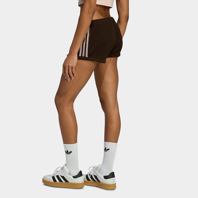 Women's adidas Originals Knitted Crochet Shorts