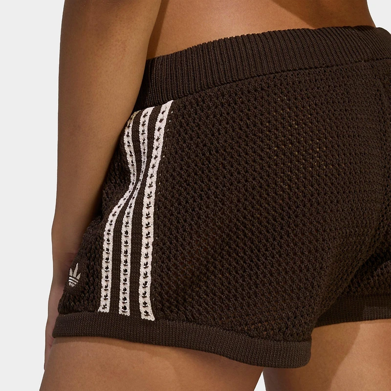 Women's adidas Originals Knitted Crochet Shorts