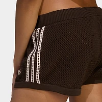 Women's adidas Originals Knitted Crochet Shorts