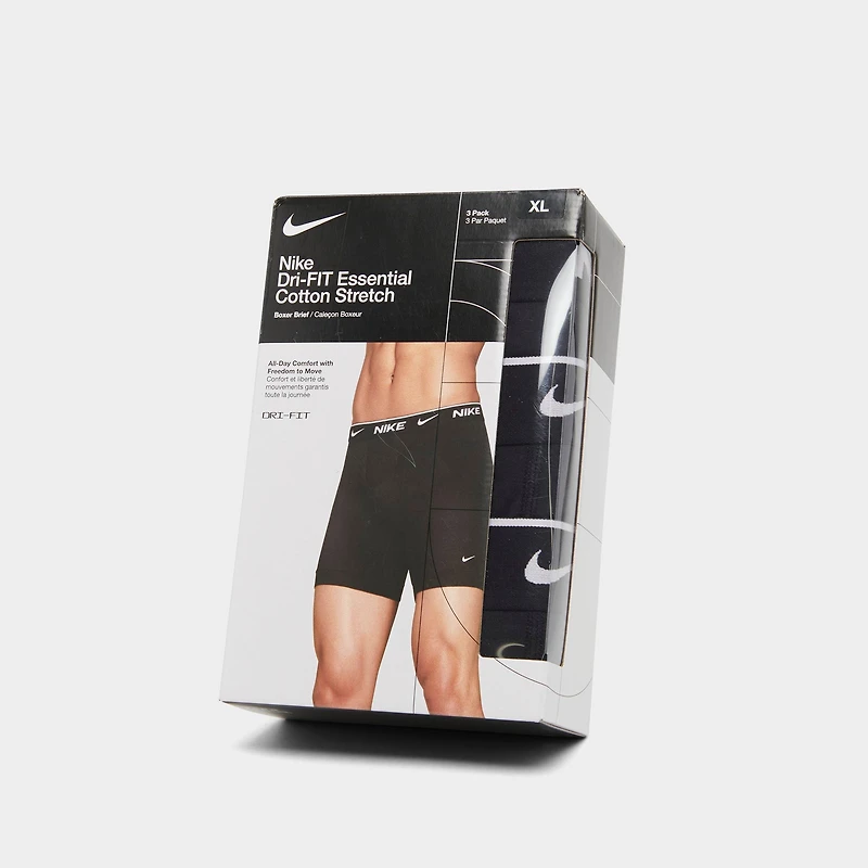 Men's Nike Stretch Cotton Boxer Briefs (3-Pack)